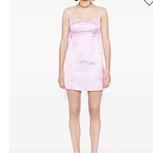 Jacquemus Soft Pink Satin Dress